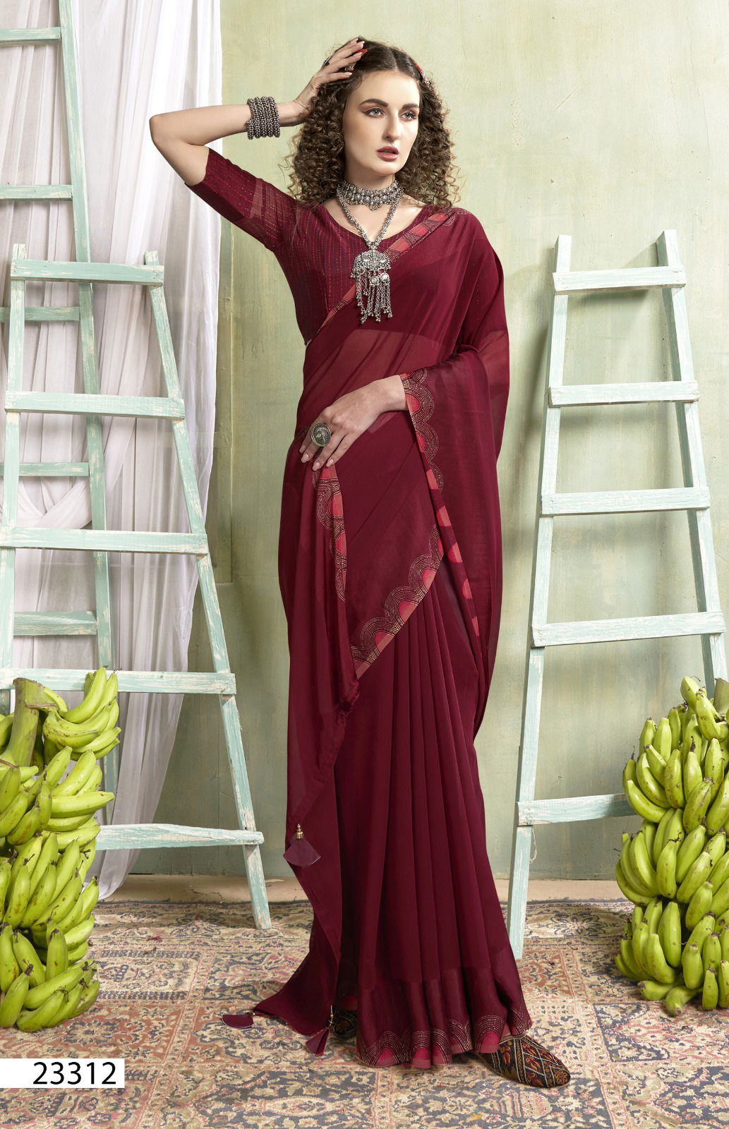 Sudan By Vallabhi Designer Georgette Party Wear Sarees Wholesale Market In Surat